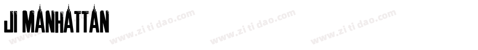 JI Manhattan字体转换